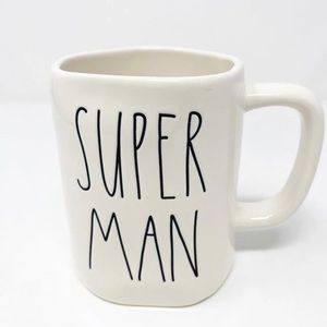 Rae Dunn Super Man Ceramic Mug